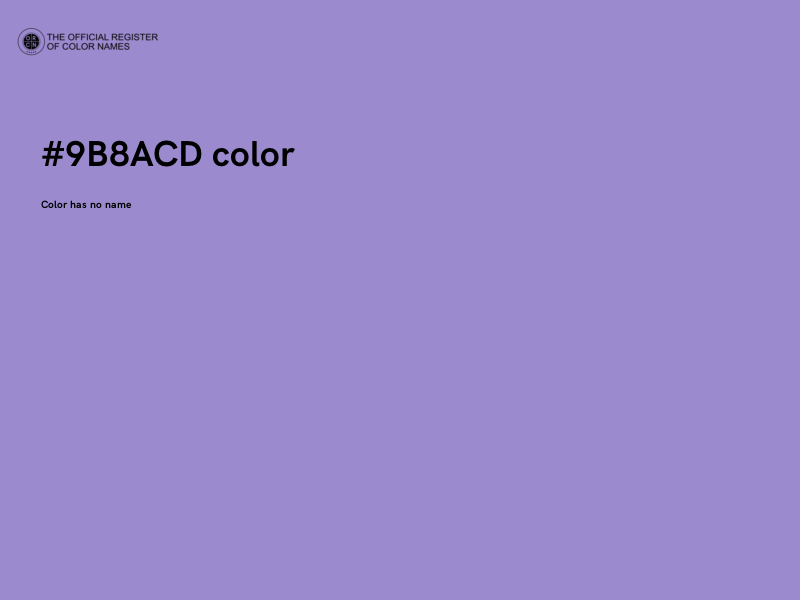 #9B8ACD color image