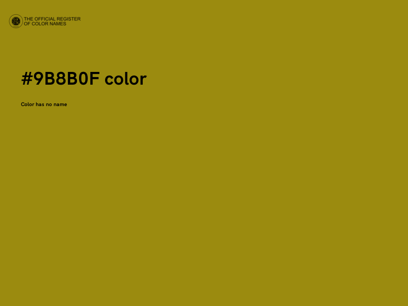 #9B8B0F color image
