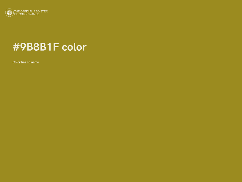 #9B8B1F color image