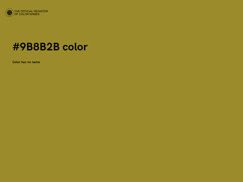 #9B8B2B color image