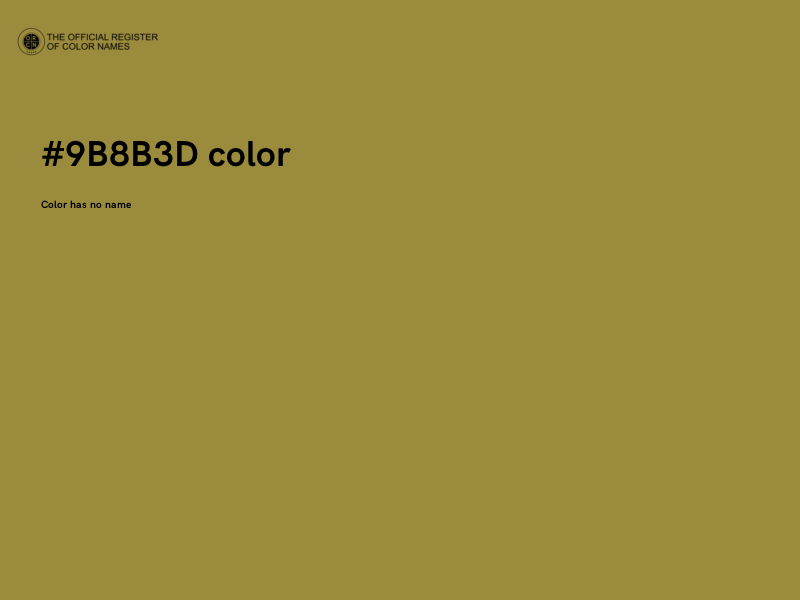#9B8B3D color image