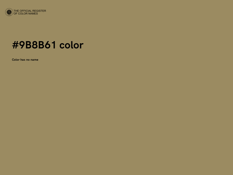 #9B8B61 color image