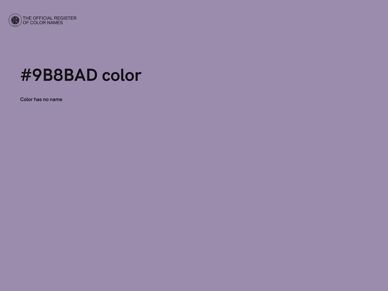 #9B8BAD color image