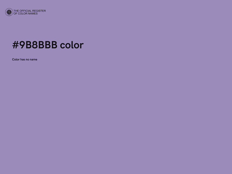#9B8BBB color image