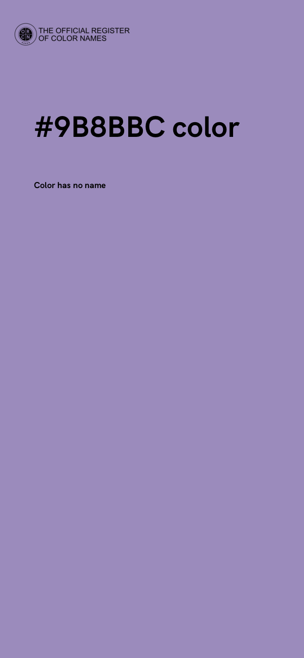 #9B8BBC color image