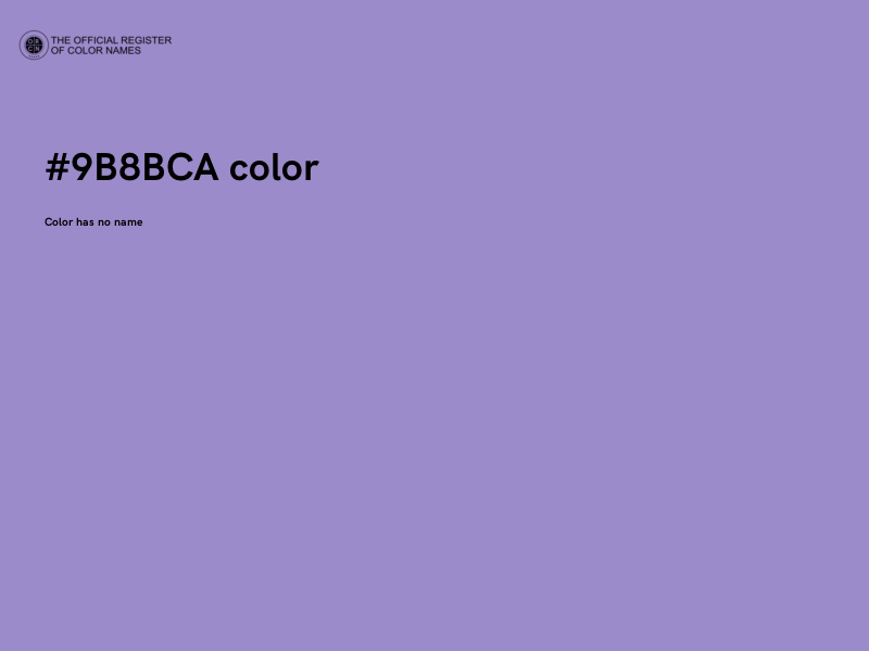 #9B8BCA color image