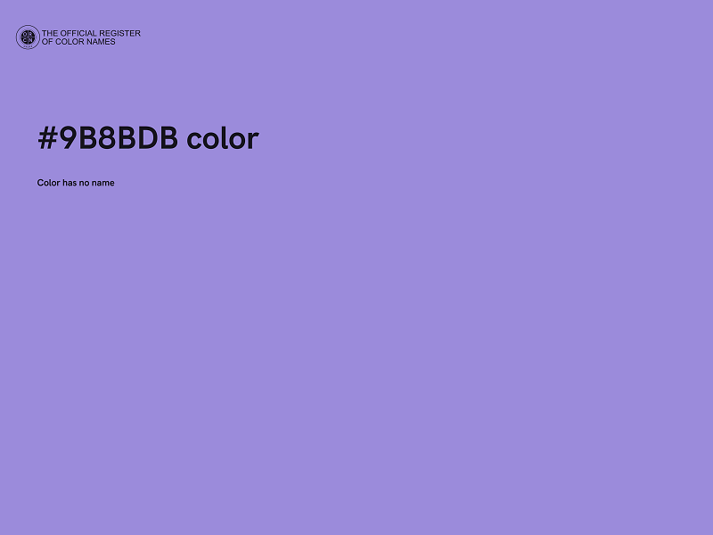 #9B8BDB color image