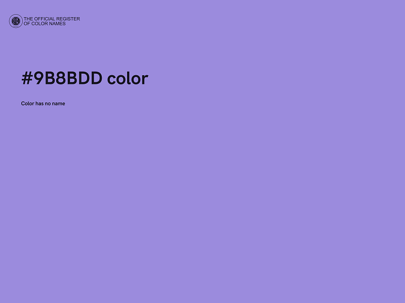 #9B8BDD color image