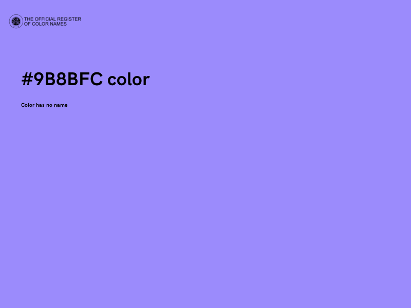 #9B8BFC color image