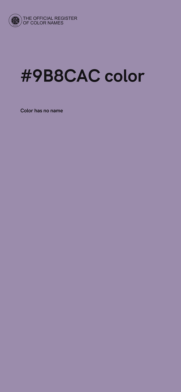 #9B8CAC color image
