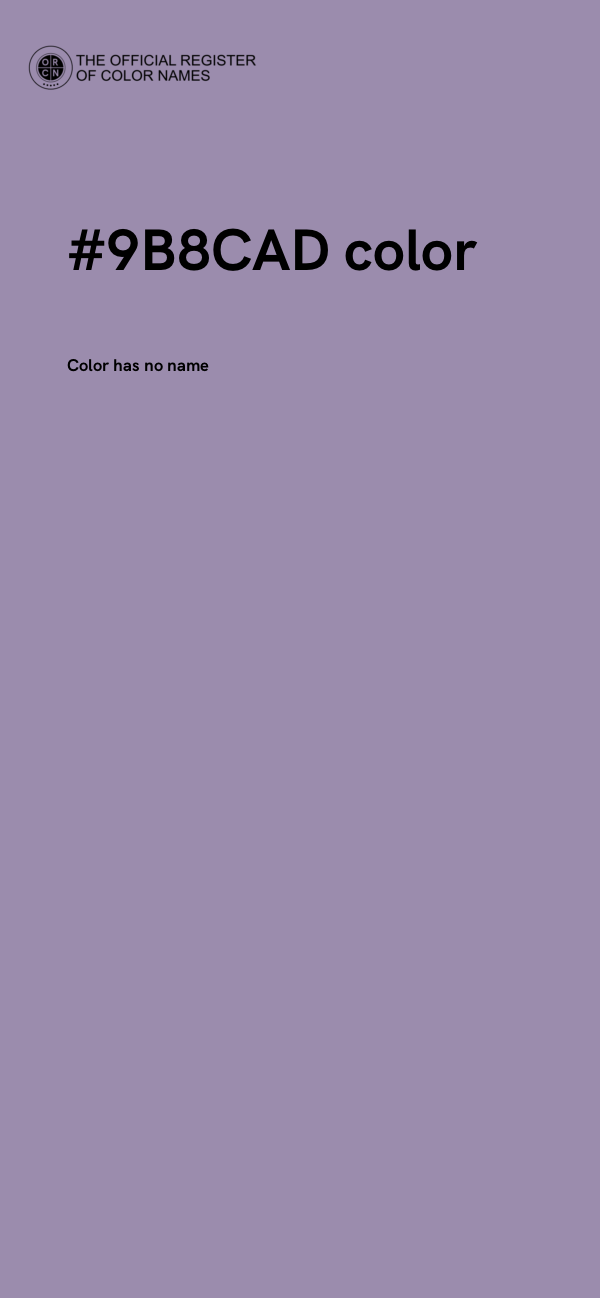 #9B8CAD color image