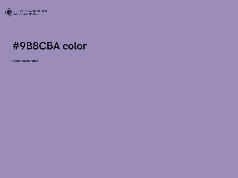 #9B8CBA color image