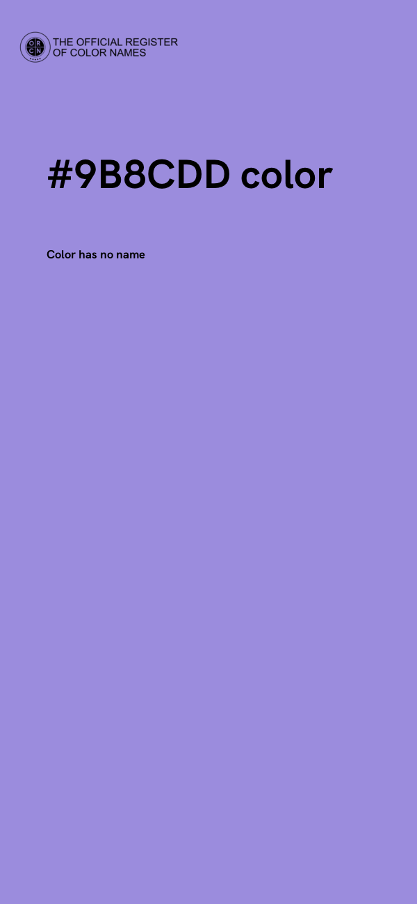 #9B8CDD color image