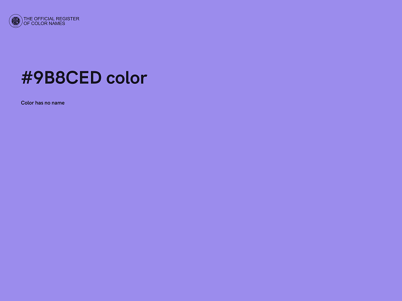 #9B8CED color image