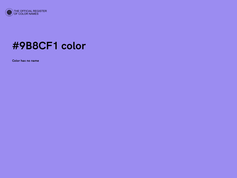 #9B8CF1 color image