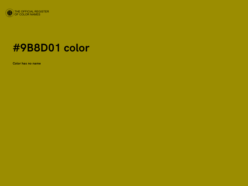 #9B8D01 color image