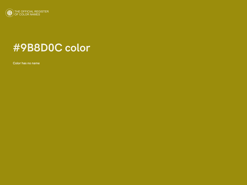 #9B8D0C color image