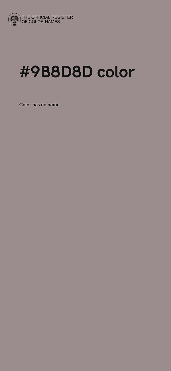 #9B8D8D color image