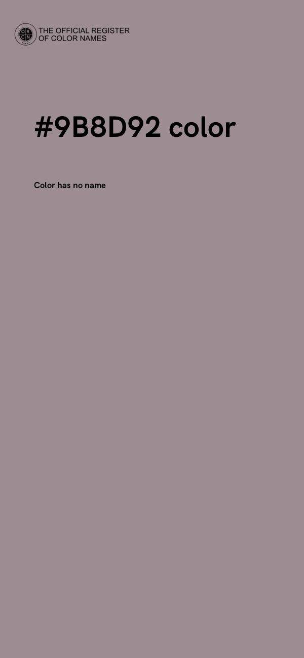 #9B8D92 color image