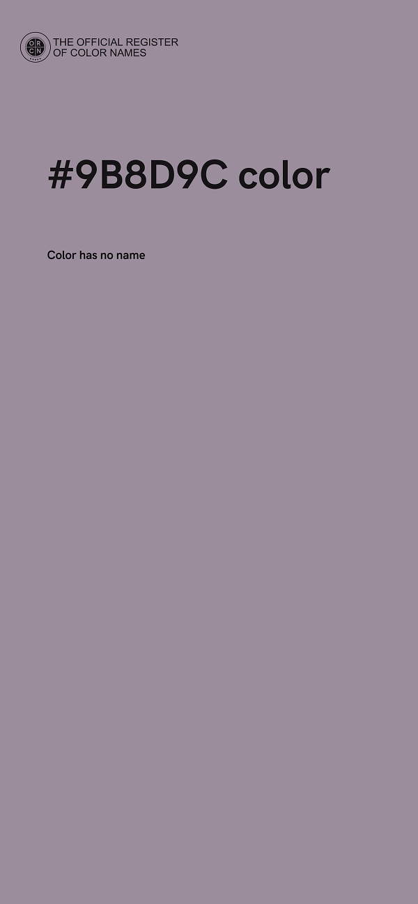 #9B8D9C color image
