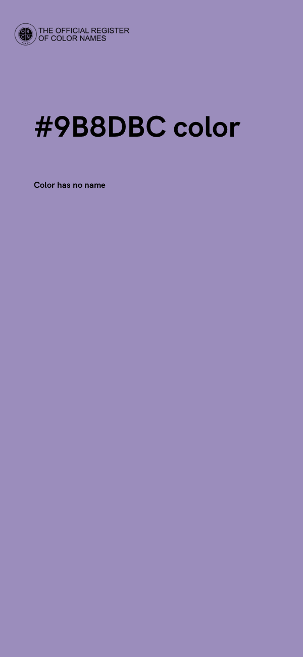 #9B8DBC color image