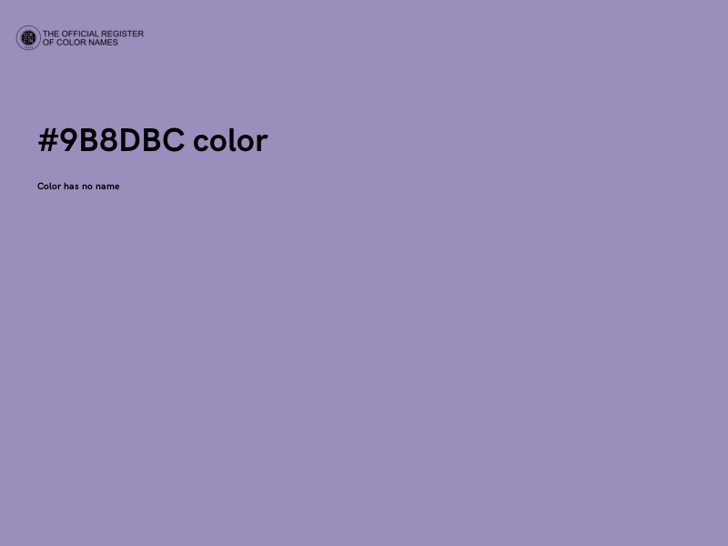 #9B8DBC color image