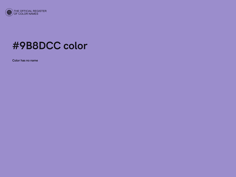 #9B8DCC color image