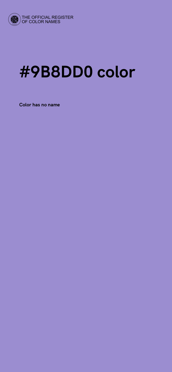 #9B8DD0 color image