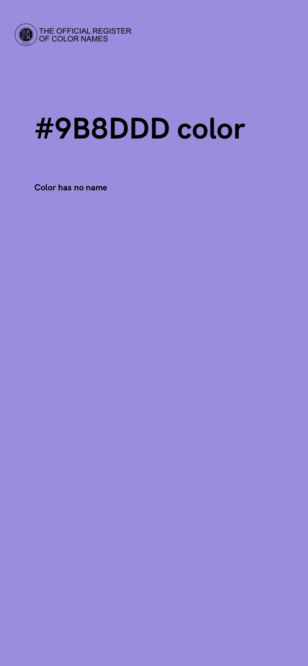 #9B8DDD color image