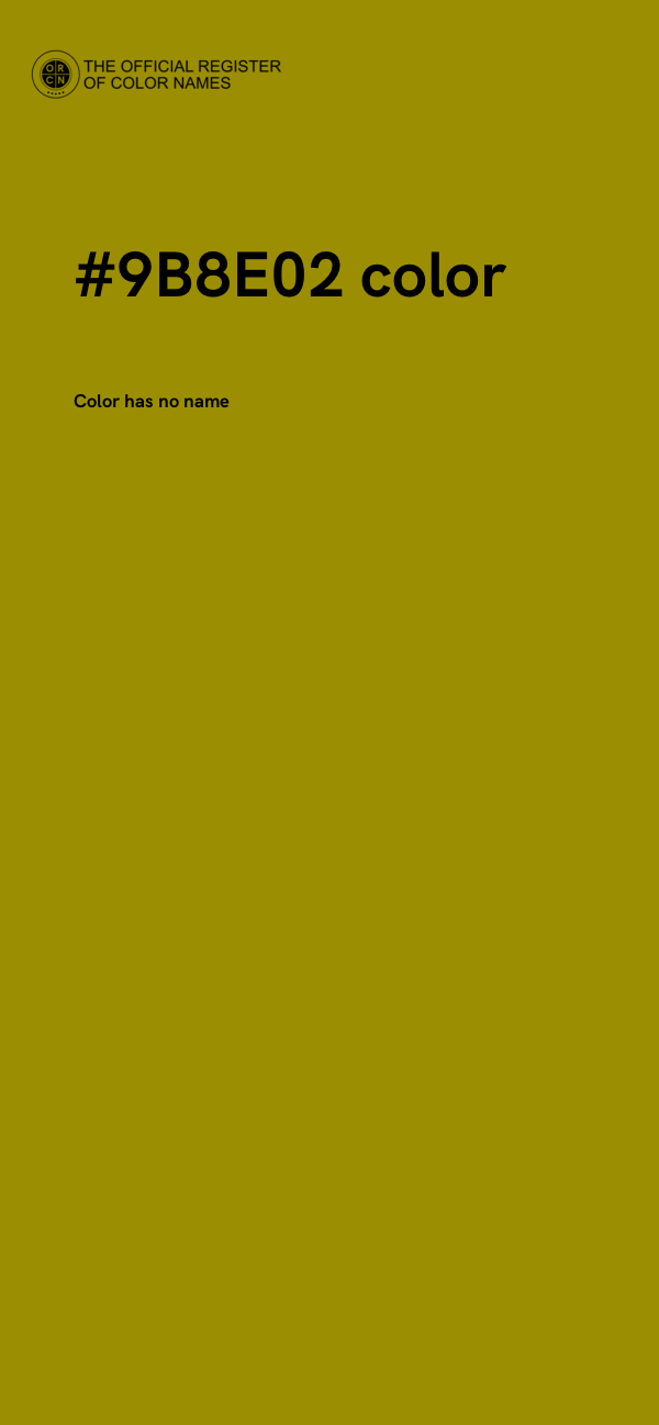 #9B8E02 color image