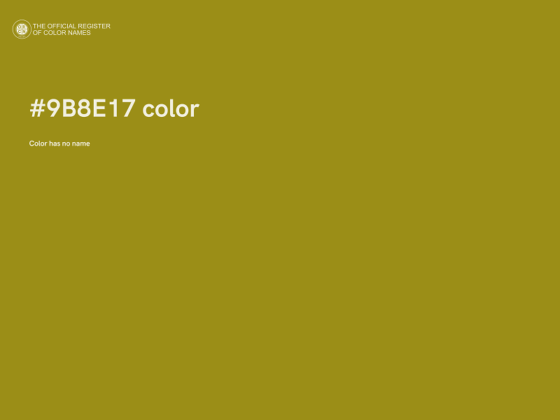 #9B8E17 color image