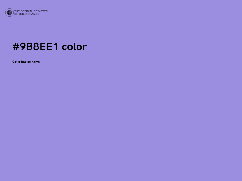 #9B8EE1 color image