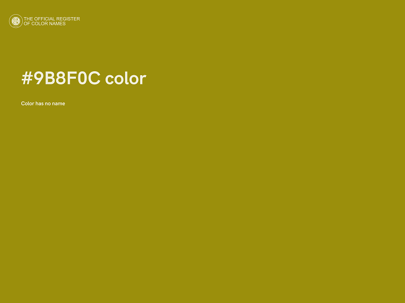 #9B8F0C color image