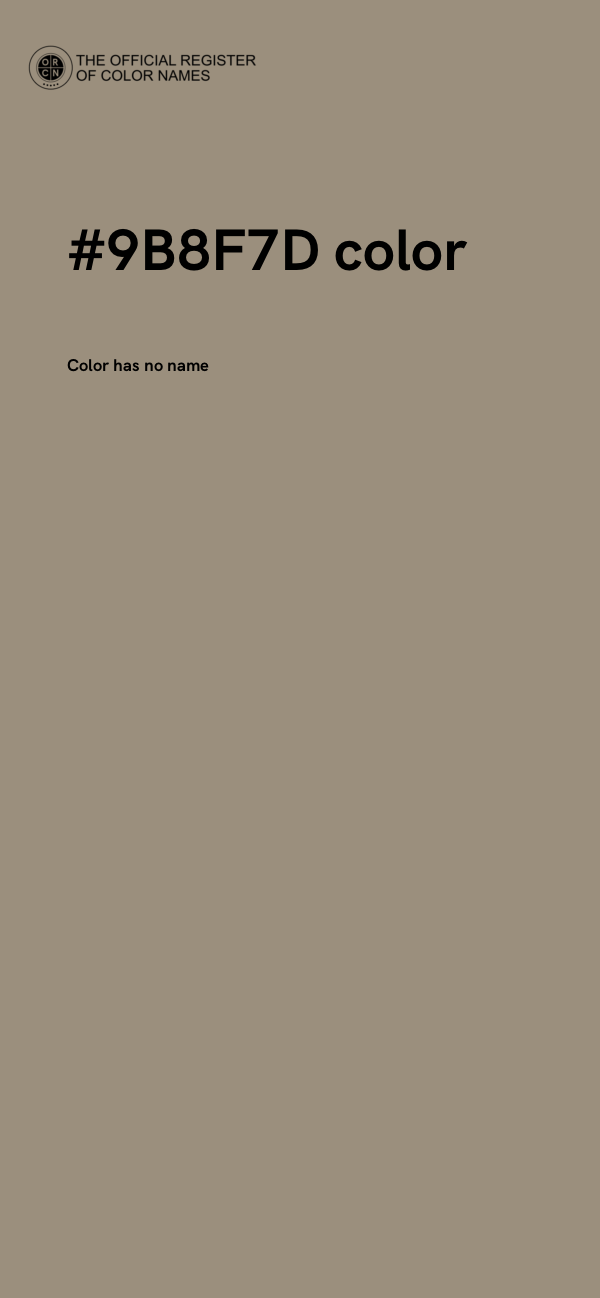 #9B8F7D color image