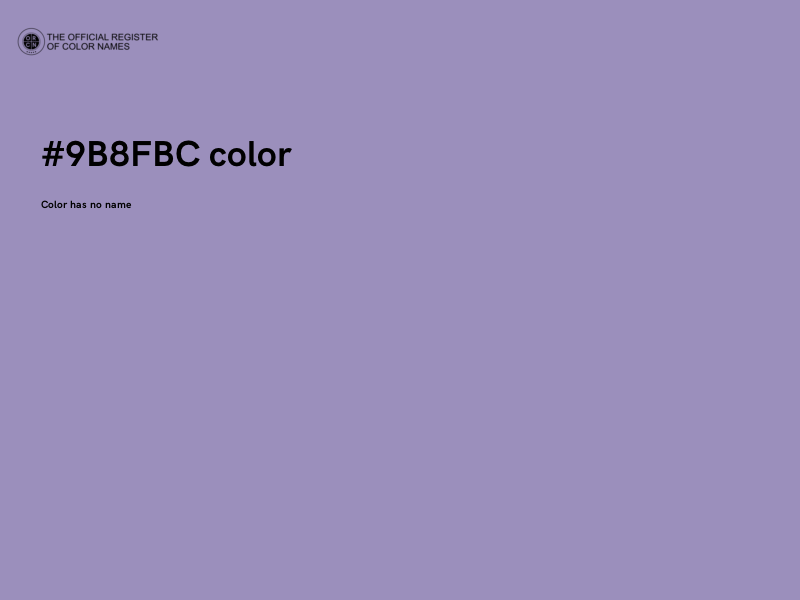 #9B8FBC color image