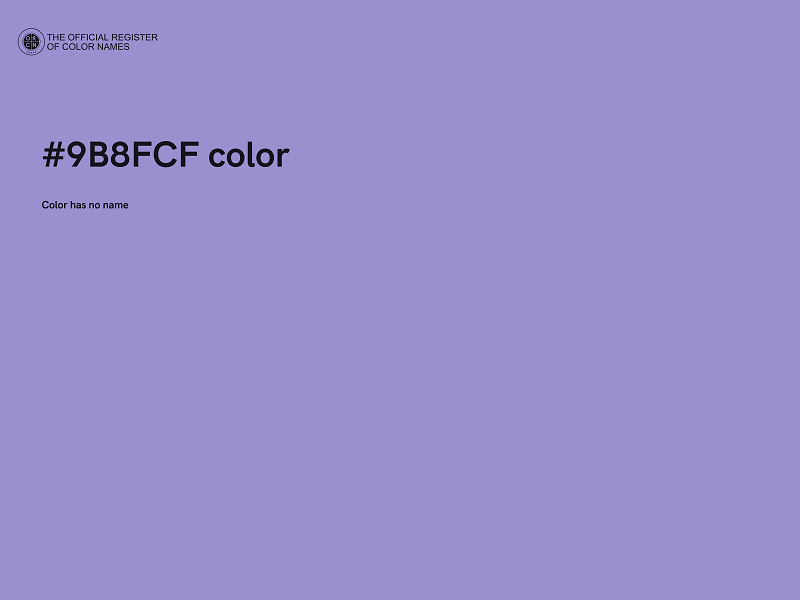 #9B8FCF color image