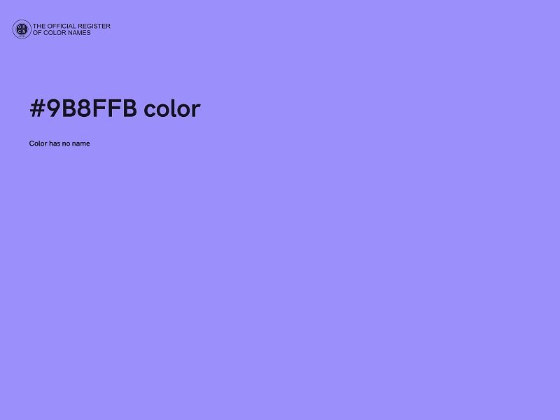 #9B8FFB color image