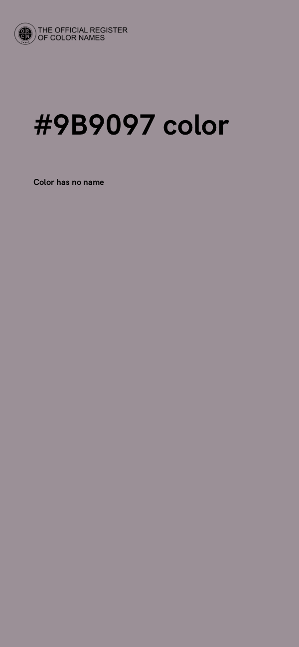 #9B9097 color image
