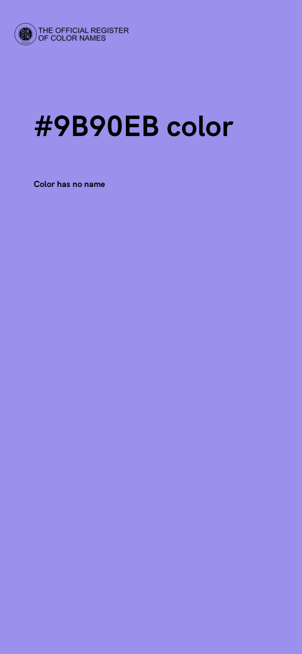 #9B90EB color image
