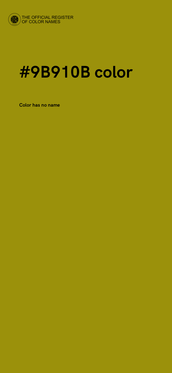 #9B910B color image