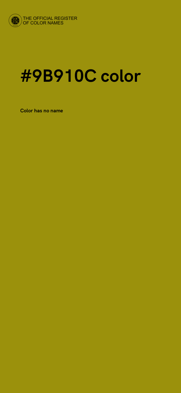 #9B910C color image