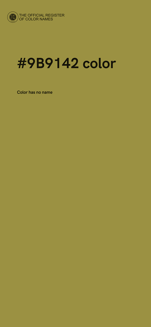 #9B9142 color image