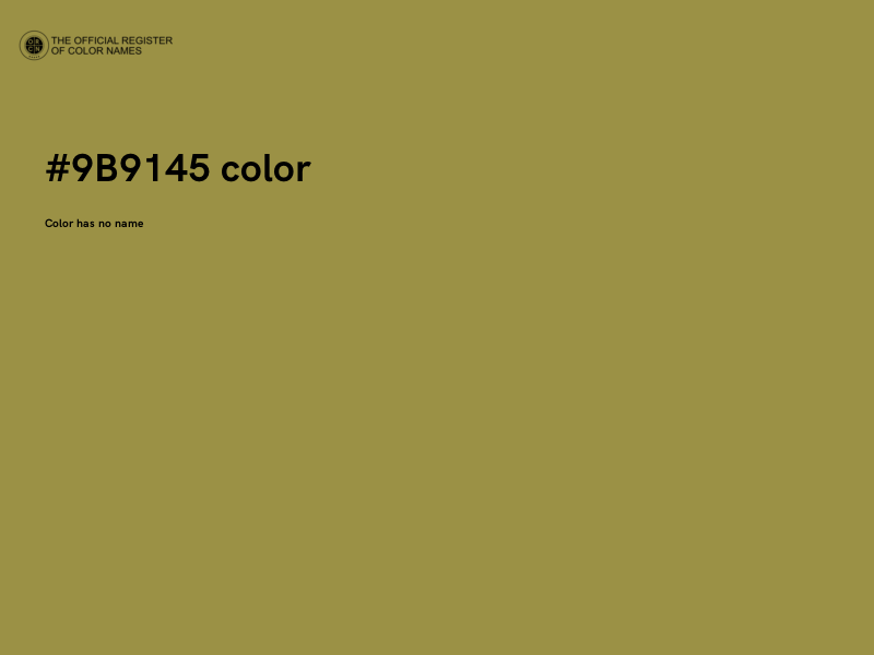 #9B9145 color image