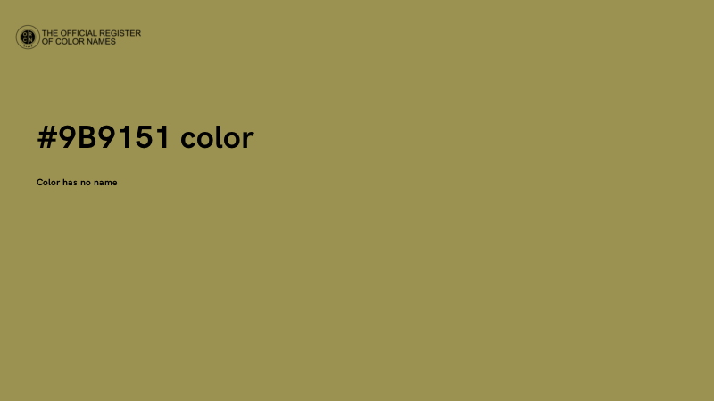 #9B9151 color image
