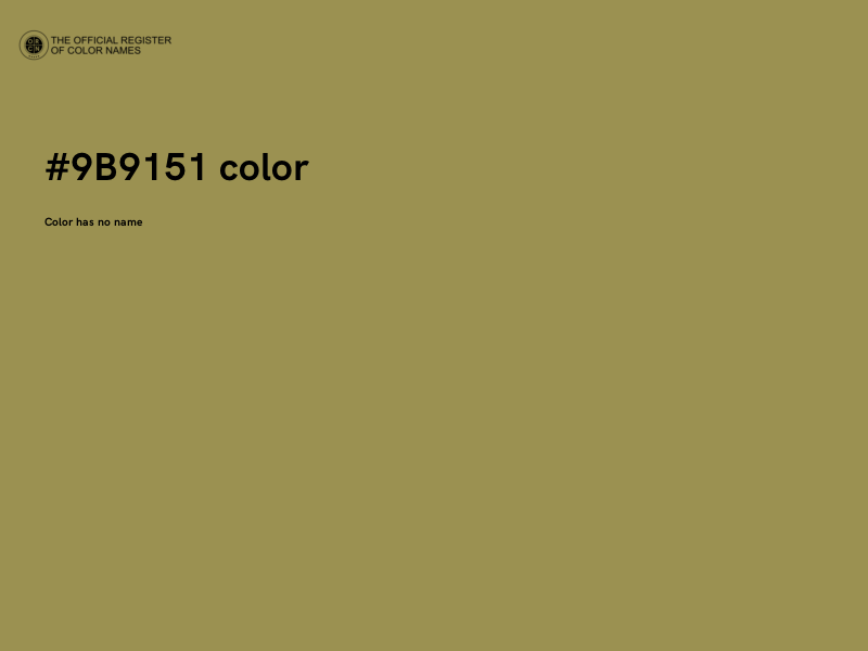#9B9151 color image