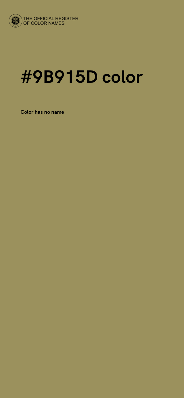 #9B915D color image