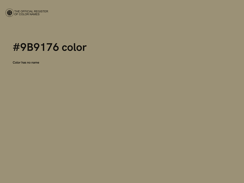 #9B9176 color image