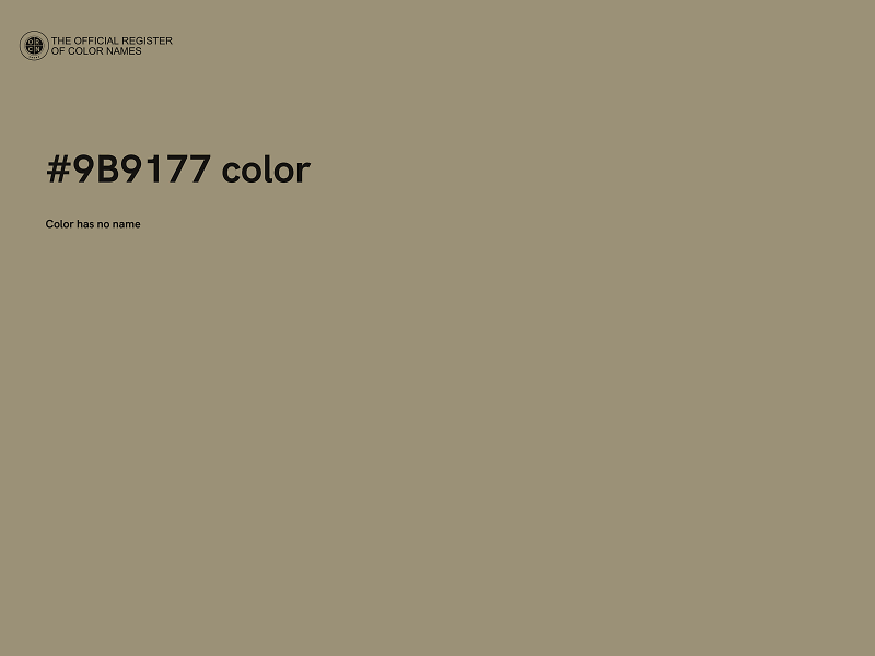 #9B9177 color image