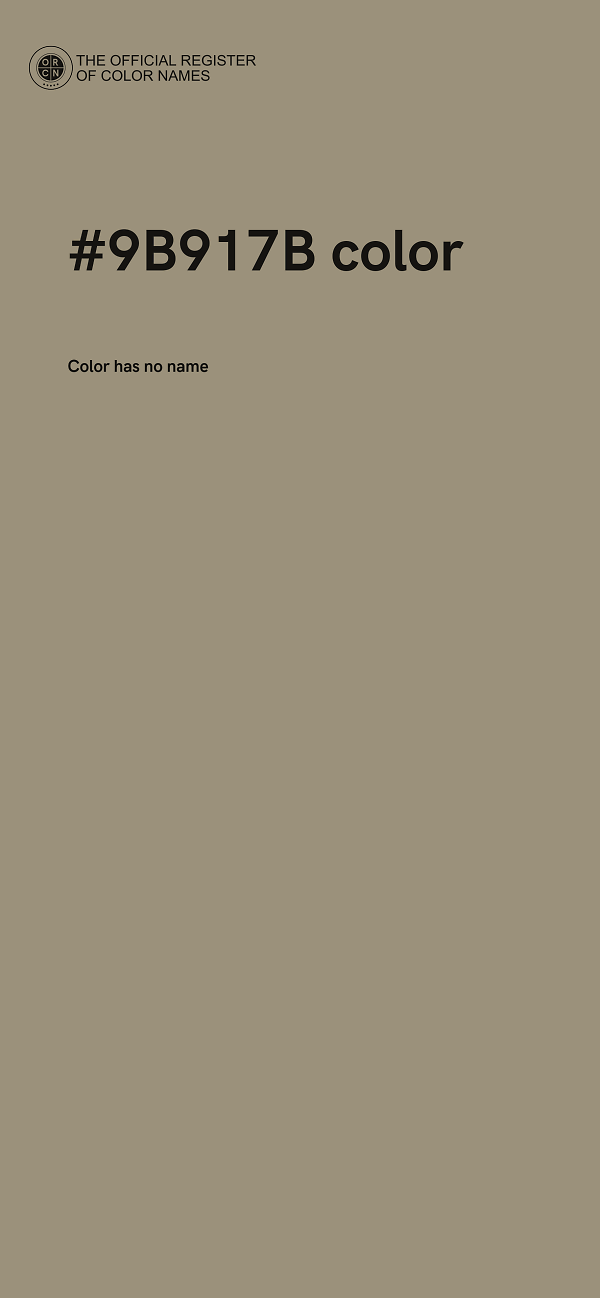 #9B917B color image
