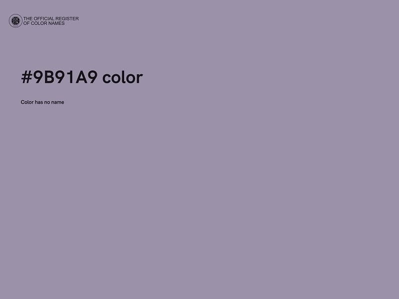 #9B91A9 color image